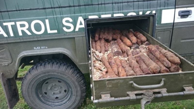 Mikoszewo. 151 sztuk pocisków przeciwpancernych w ogródku - 2.09.2017