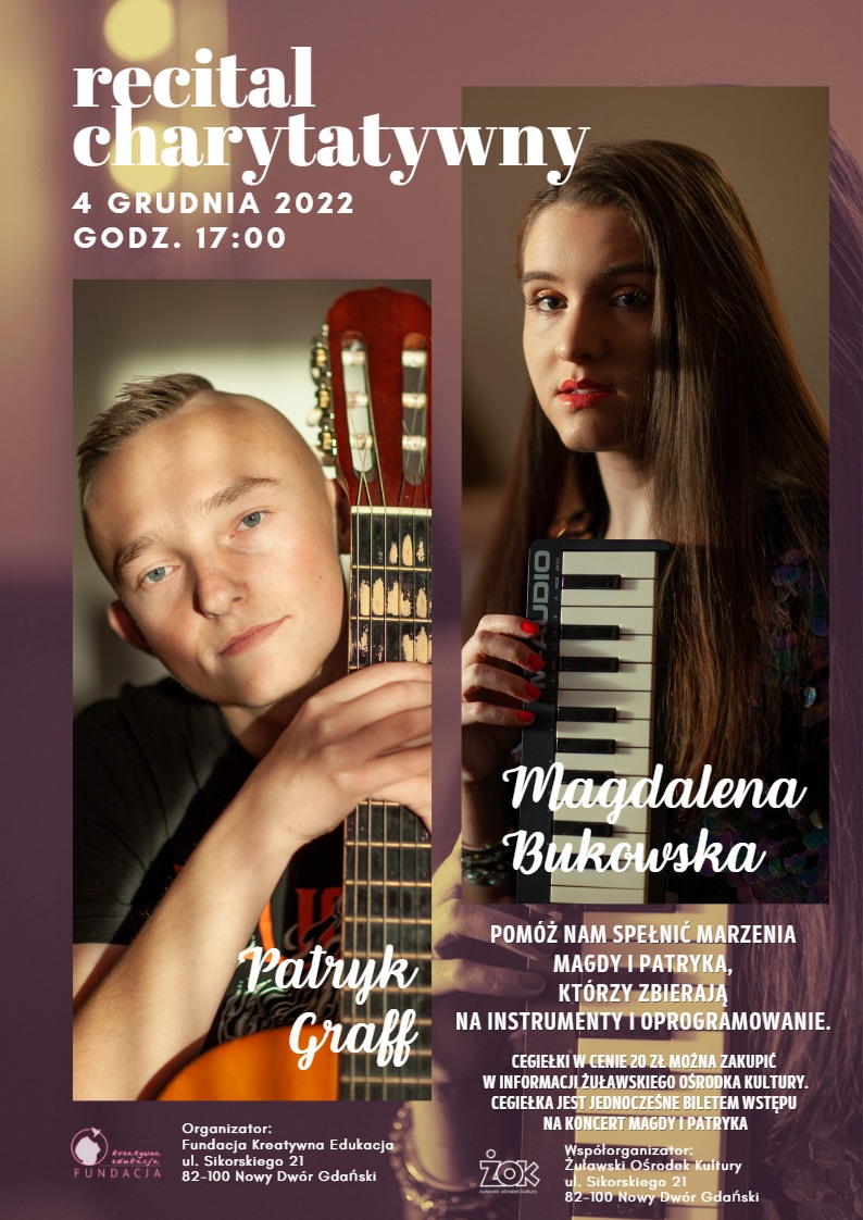 Recital charytatywny - Magdalena Bukowska i Patryk Graff