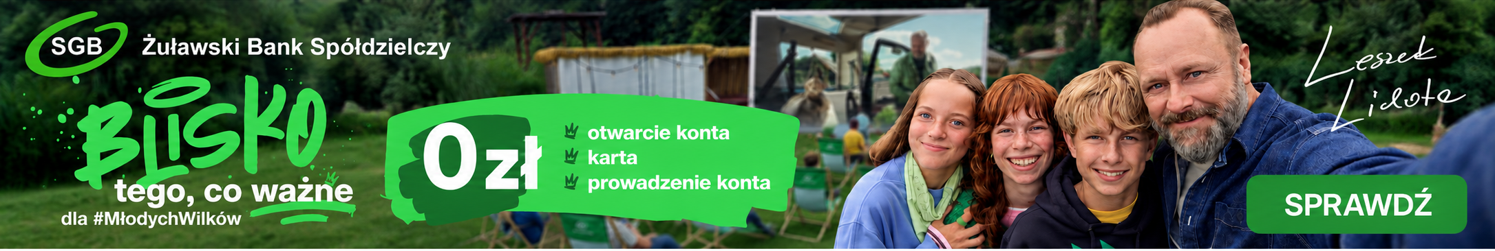 Razem z Leszkiem Lichotą ruszamy z kampanią: "Blisko tego, co ważne dla Młodych Wilków"!