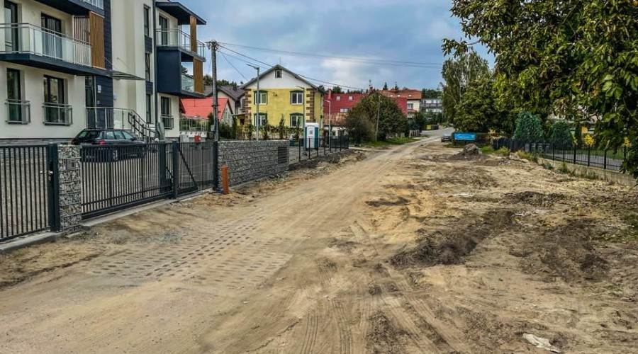 Przebudowa ul. Bursztynowa  Kąty rybackie (1)