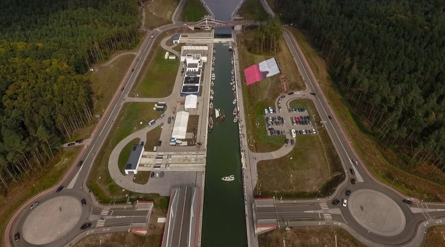 Przekop śluzowanie kanał żeglugowy