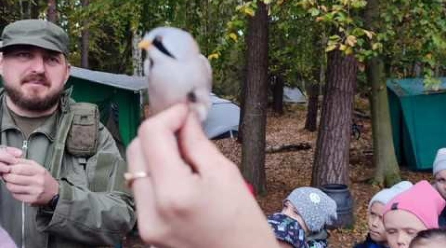 Jantar. Spotkanie uczniów z ornitologami ze stację terenowej Akcji Bałtyckiej.07
