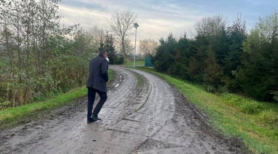 stobiec chełmek zniszczona droga08