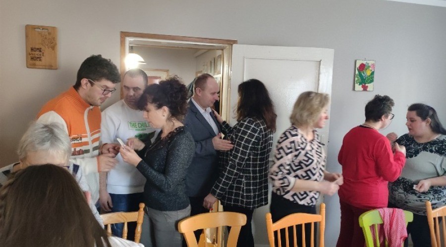 Wigilijne spotkanie uczestników Warsztatów Terapii Zajęciowej.  (10)