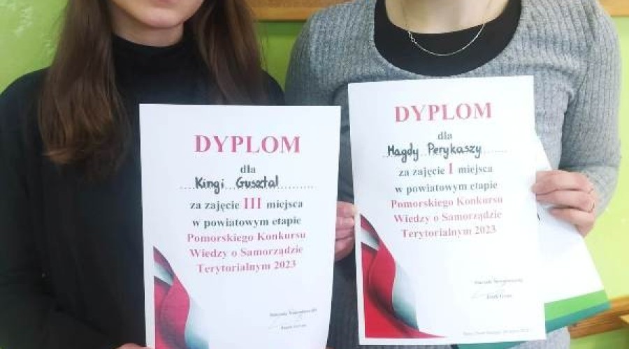 Sprawdzian z wiedzy o samorządzie w Zespole Szkół na szczeblu powiatowym. (1)