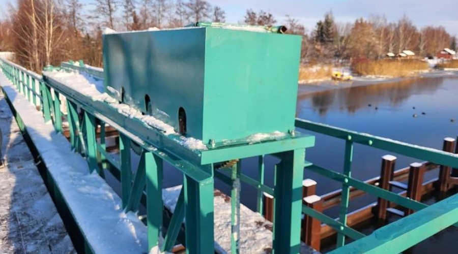 Remont zabytkowego, obrotowego mostu kolejowego w Rybinie zakończony (13)