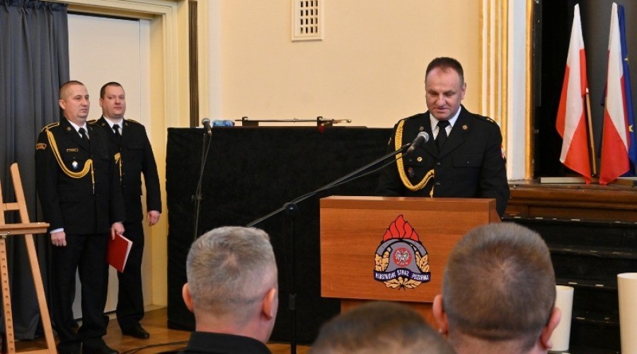 Pożegnanie Komendanta Powiatowego PSP i Dowódcy Zmiany III w Nowym Dworze Gdańskim (1)