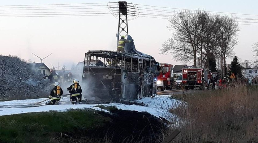 pozar autobusu fot.tomasz sienkiewicz