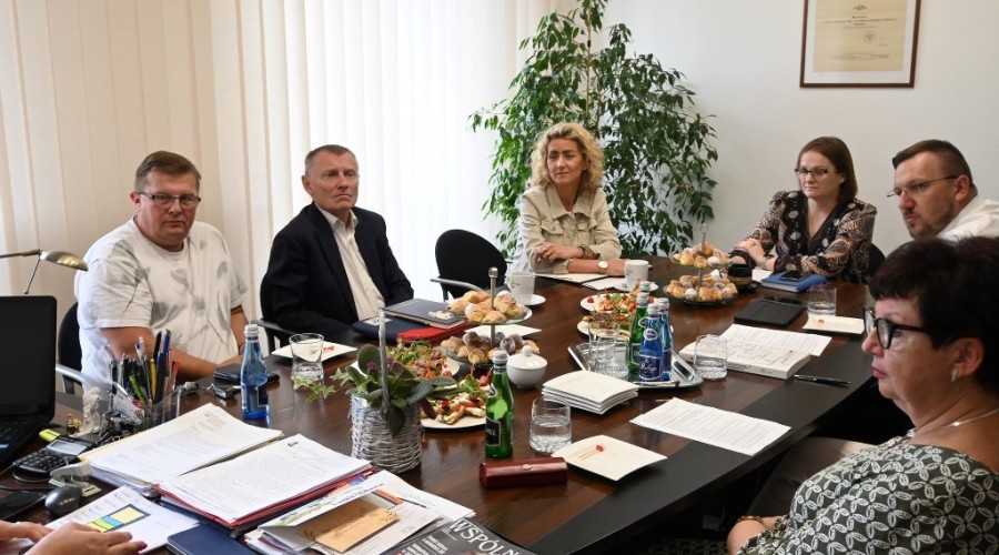 Spotkanie włodarzy Powiatu Nowodworskiego1