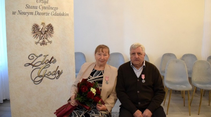 Nowy Dwór Gdański. 50-lecie małżeństwa Danuty i Adama Kubiak  (1)