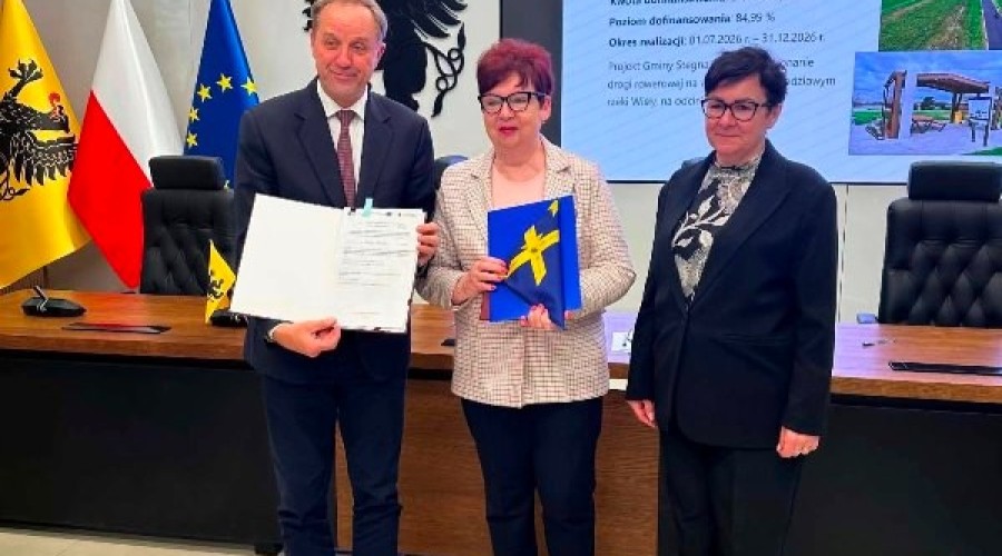 Stegna z nową trasą rowerową. (4)