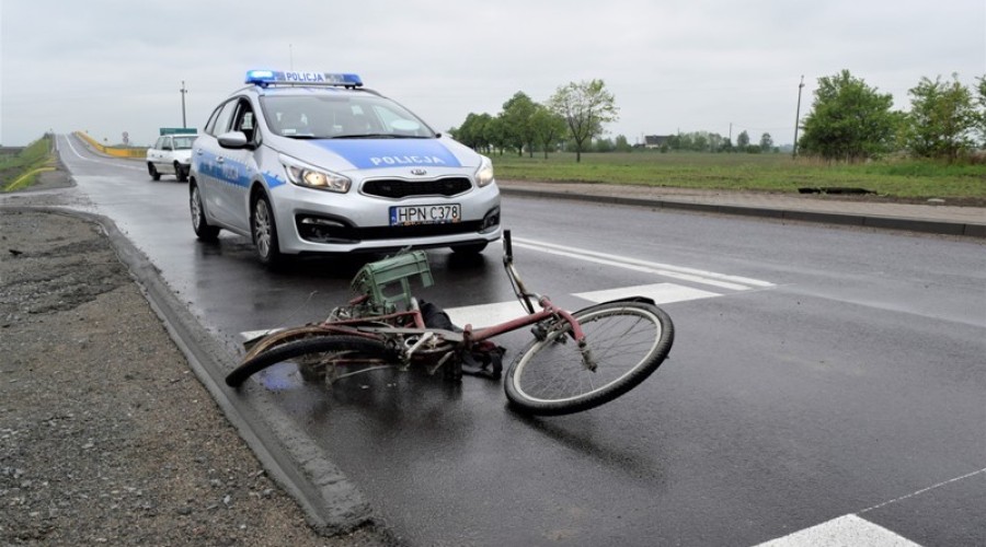 potrącenie rowerzysty na starej siódemce (9)
