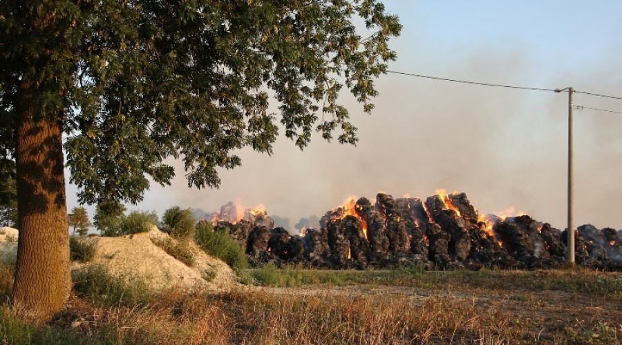 fot.Krzysztof Firko pożar sterty słomy (1)