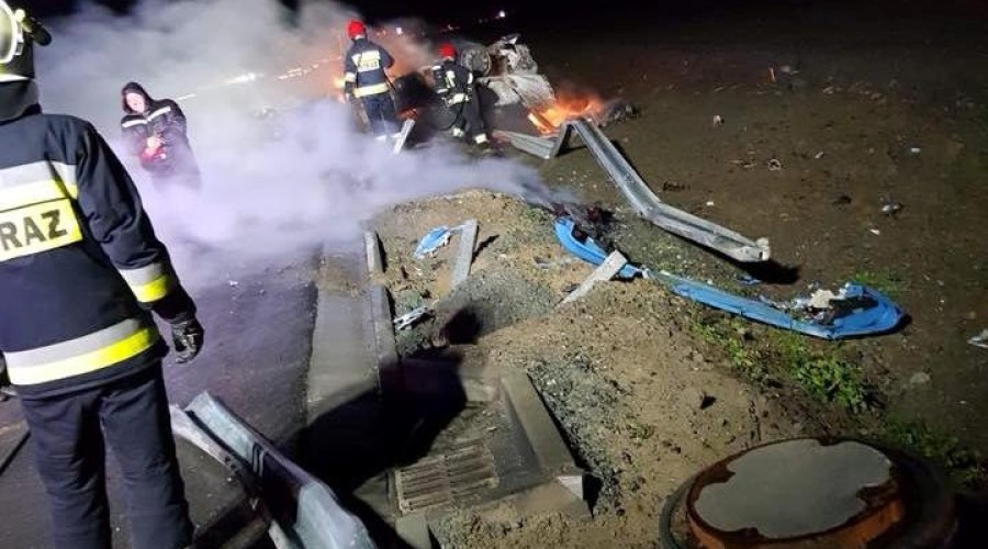 wypadek-s7-spalona-ciężarówka-2