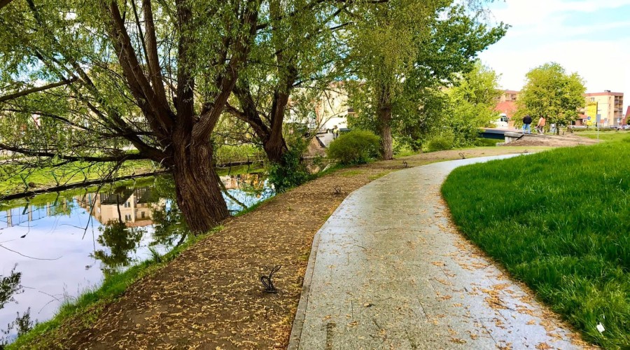 Nowy Dwór Gdański. Nowa kładka nad Tugą (11)