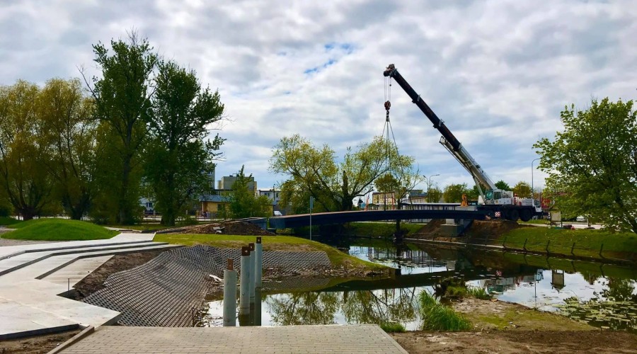 Nowy Dwór Gdański. Nowa kładka nad Tugą (15)