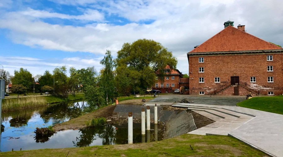 Nowy Dwór Gdański. Nowa kładka nad Tugą (21)