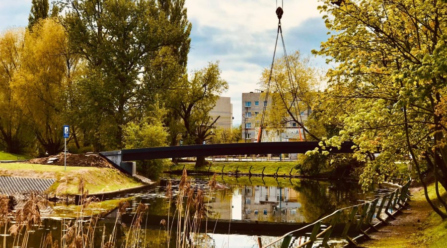 Nowy Dwór Gdański. Nowa kładka nad Tugą (24)
