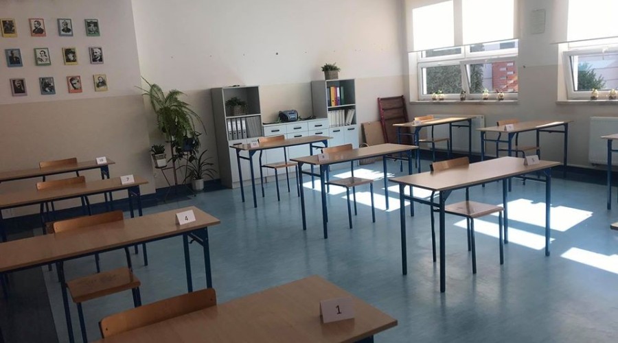 ośmioklasiści egzaminy 2020 Drewnica (1)