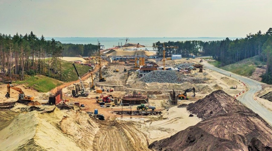 Wrzesień na budowie drogi wodnej łączącej Zalew Wiślany z Zatoką Gdańską Zdjęcia (12)