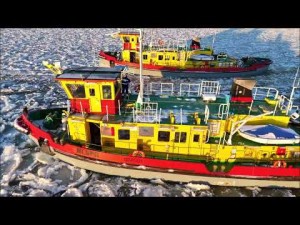 Akcja na Wiśle  09 01 2026 Rejs Rozpoznawczy i spławianie zatorów na ujściu Wisły