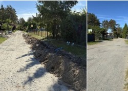 Gmina Stegna realizuje kolejną inwestycję drogową. Ruszył remont ulicy Wiślanej w Mikoszewie