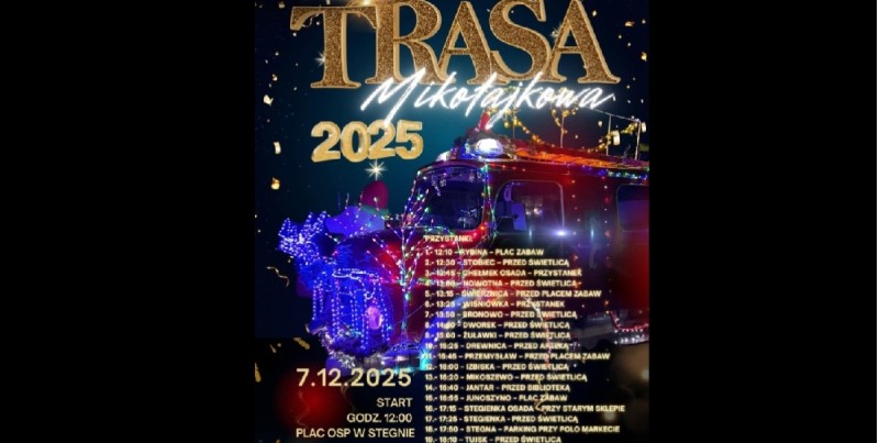 V Świąteczna Trasa Mikołajkowa po Gminie Stegna
