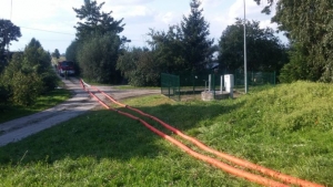 Jazowa. Strażacy wypompowywali wodę z posesji - 20.09.2017