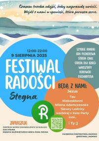 Stegna zaprasza na Festiwal Radości – muzyka, modlitwa i wspólna zabawa