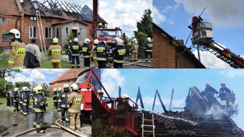 Pożar domu we wsi Myszewko gm. Nowy Dwór Gd – 01.07.2018