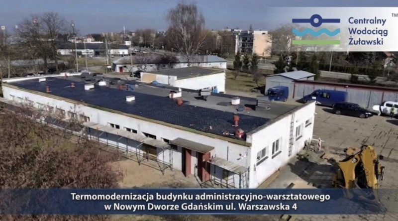 Centralny Wodociąg Żuławski Sp. z o.o. w Nowym Dworze Gdańskim z dofinansowaniem unijnym na termomodernizację budynku