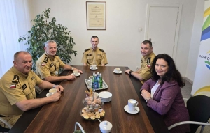 Powiat Nowodworski. Wizyta Pomorskiego Komendanta Wojewódzkiego PSP