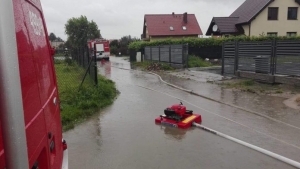Powiat Nowodworski. Podtopienia i interwencje strażaków - 18.09.2017