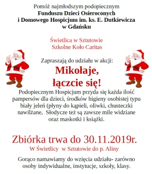 Akcja „Mikołaje łączcie się!” 2019 w Sztutowie