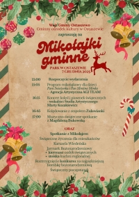 Gmina Ostaszewo zaprasza na Mikołajki Gminne 2025! Rodzinne spotkanie pełne atrakcji już 7 grudnia w parku w Ostaszewie