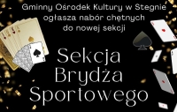 Sekcja Brydża Sportowego w Gminnym Ośrodku Kultury w Stegnie. Zapisy!