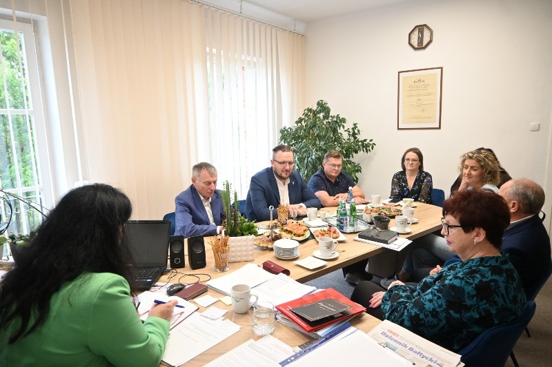 Spotkanie włodarzy powiatu nowodworskiego w Starostwie Powiatowym 