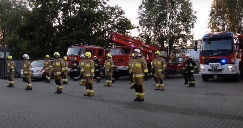Wyzwanie #GaszynChallenge przyjęli strażacy z OSP Nowy Dwór Gdański.