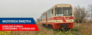 Rozkład jazdy kolejki wąskotorowej  „Wszystkich Świętych” 2019