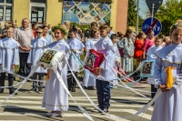 Nowy Dwór Gdański. Tłumy mieszkańców na procesji Bożego Ciała