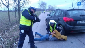 Napad na bank i pościg w Stegnie.
