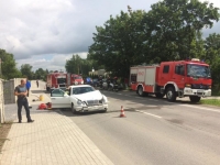 Gm.Nowy Dwór Gd. Kolizja na drodze nr 55 w Marynowach - 09.07.2017