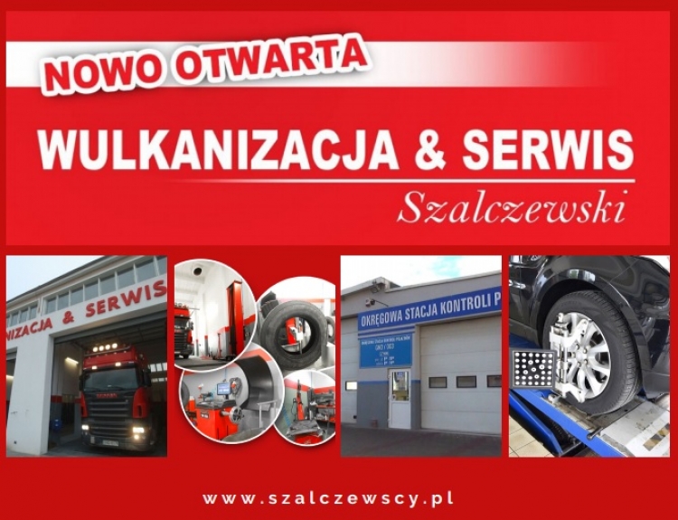 Wulkanizacja i Serwis Szalczewski. Stacja kontroli pojazdów, ul.Warszawska 54 A, Nowy Dwór Gdański, zaprasza.