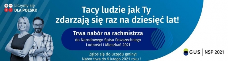 Gmina Stegna. Nabór kandydatów na rachmistrzów spisowych.