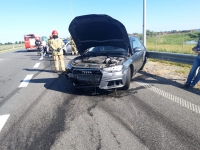 Wypadek na drodze s7 w Starych Babkach. Jedna osoba trafiła do szpitala.