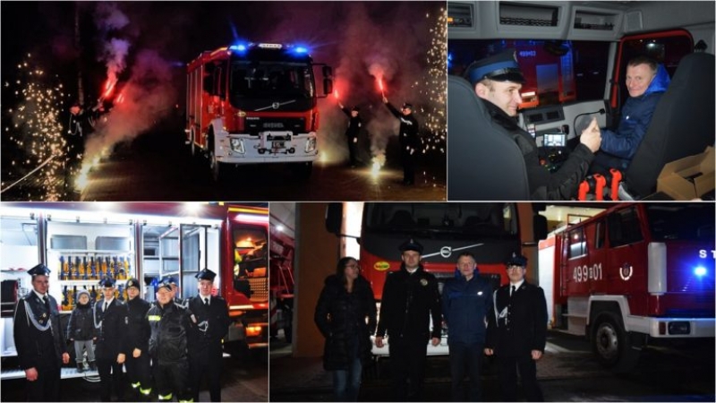Strażacy z OSP Nowy Dwór Gdański przywitali nowy wóz - 15.12.2017