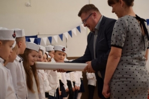 Gmina Ostaszewo. Ślubowanie pierwszaków z Nowej Cerkwi.