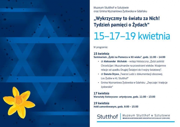 &quot;Tydzień pamięci o Żydach” Muzeum Stutthof w Sztutowie.