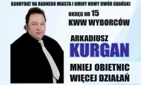 Kandydat na Radnego Miasta i Gminy Nowy Dwór Gdański Arkadiusz Kurgan