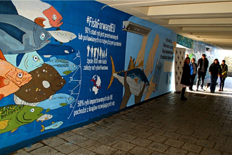 Jaką przyszłość Bałtyku wybierzemy? Morskie murale powstały w ramach działań Fundacji WWF Polska.